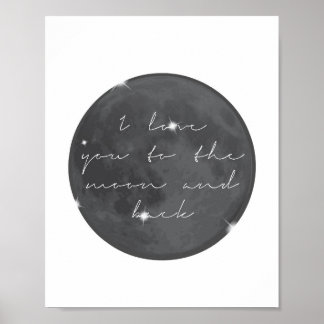 Poster Je t'aime sur la Lune et de retour