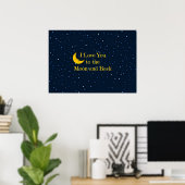 Poster Je t'aime sur la Lune et de retour (Bureau à domicile)