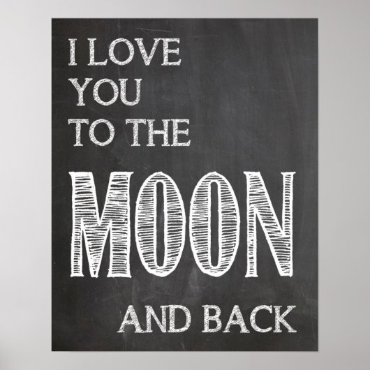 Poster Je t'aime sur la lune et l'affiche du dos (Devant)