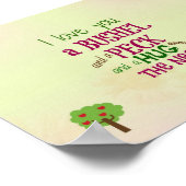 Poster Je t'aime un boisseau et une poitrine (Coin)