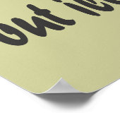 Poster Je te moustache une question (Coin)