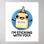 Poster Je te Sticking Avec Un Pun De Colle Drôle (Devant)