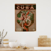 Poster Je te verrai à CUBA (Cuisine)