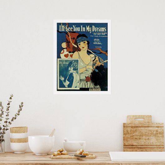 Poster "Je te verrai dans mes rêves" (Cuisine)