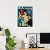 Poster "Je te verrai dans mes rêves" (Bureau à domicile)
