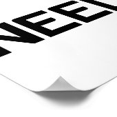 POSTER JE TIRE COMME UNE FILLE BASKETBALL (Coin)