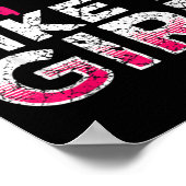 Poster Je Tire Comme Une Fille Karate Kickboxing (Coin)