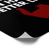 Poster Je Travaille Dur Drôle Cat Devis Pour Propriétaire (Coin)