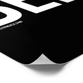 Poster Je travaille parce que j'aime BIÈRE - - Humour de  (Coin)