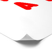 Poster Je Travaille Pour L'Argent Pour La Fidélité Embauc (Coin)