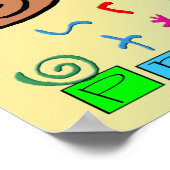 Poster Je vais à l'affiche de l'école maternelle (Coin)