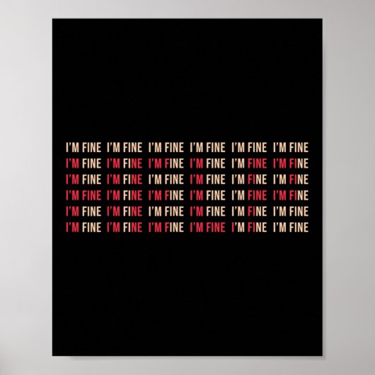 Poster Je vais bien aider Dépression Sensibilisation à la (Devant)