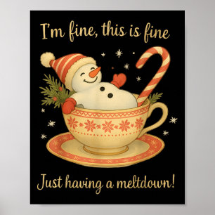 Poster Je vais bien, c'est bien, juste une crise de Noël