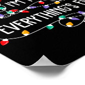 Poster Je vais bien tout va bien Noël Li (Coin)