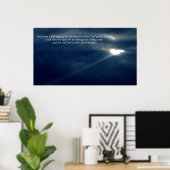 Poster "Je vais briller ma lumière pour vous..." spiritua (Bureau à domicile)