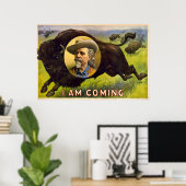 Poster Je Vais - Buffalo Bill Cody - Vintage Advert (Bureau à domicile)