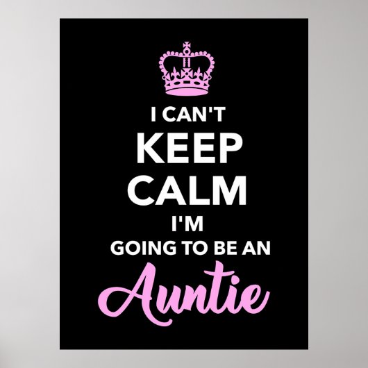 Poster Je vais être une tata (Devant)