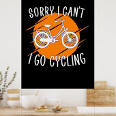 Poster Je Vais Faire Du Cyclisme (Cuisine)