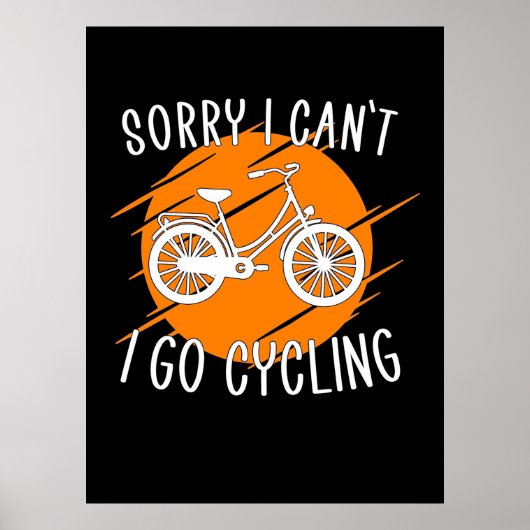 Poster Je Vais Faire Du Cyclisme (Devant)