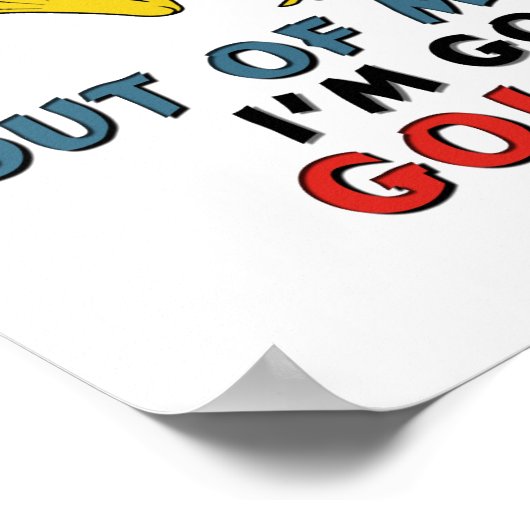 Poster Je vais faire du golf (Coin)