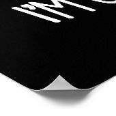 Poster Je vais Viral Funny Virus Pun Dark BG (Coin)