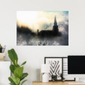 Poster Je vais voler loin de l'affiche inspirationnelle (Bureau à domicile)