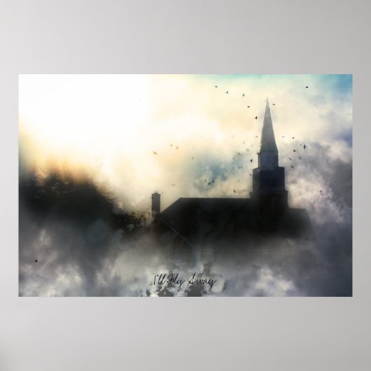 Poster Je vais voler loin de l'affiche inspirationnelle (Devant)