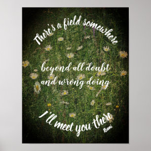 Poster Je vais vous rencontrer ici Citation Inspirationne