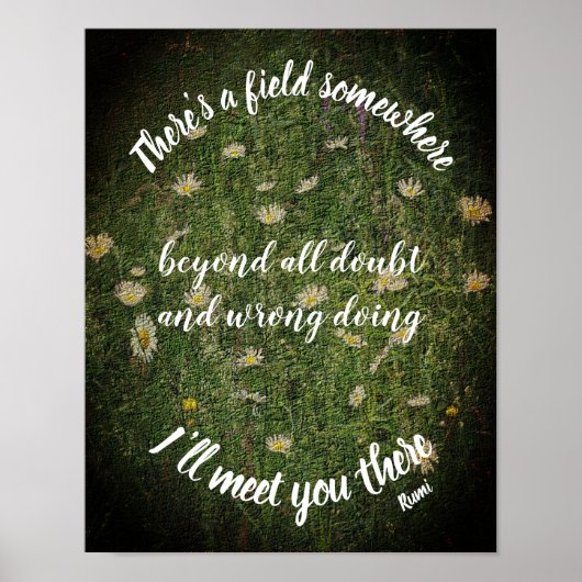 Poster Je vais vous rencontrer ici Citation Inspirationne (Devant)