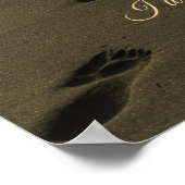 Poster Je Vais Vous Transporter Des Empreintes De Sable (Coin)