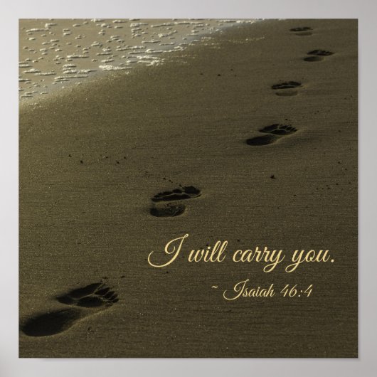 Poster Je Vais Vous Transporter Des Empreintes De Sable (Devant)