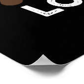 Poster Je Vais Walrus Vous Aimer Drôle Animal Pun Dark BG (Coin)