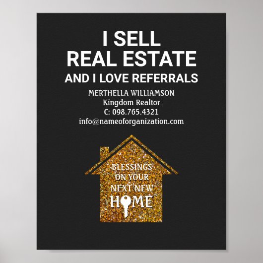 Poster Je Vends Immobilier Love Référentiels Realtor (Devant)