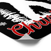 Poster Je Veux Bigfoot Pour Noël Sasquatch American Fl (Coin)