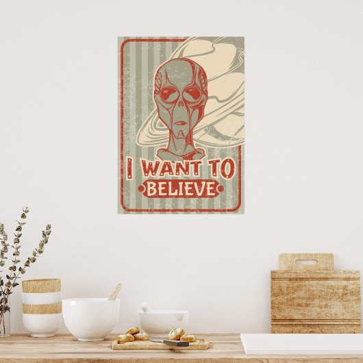 Poster Je Veux Croire (Cuisine)