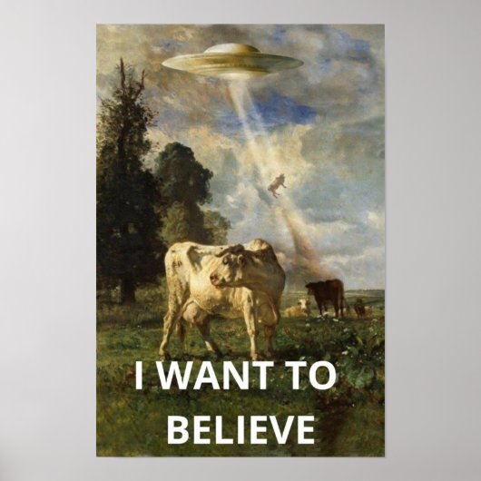 Poster Je Veux Croire, Film Rétro 90, Alien OVNI (Devant)