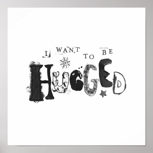 Poster Je veux être accablé (Devant)