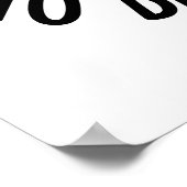 Poster Je Veux Être Avec Toi, Drôle Pun Os (Coin)