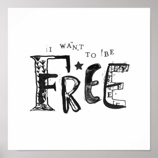 Poster Je veux être libre (Devant)