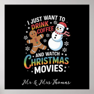 Poster Je veux juste boire du café regarder des films de 