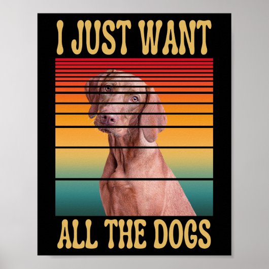 POSTER JE VEUX JUSTE TOUS LES CHIENS (Devant)