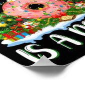 Poster Je Veux Pour Noël Est Un Donuts Les Lumières Des A (Coin)