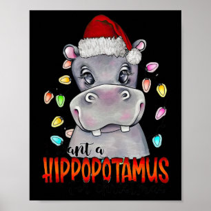 Poster Je Veux Un Hippopotame Pour Les Lumières De Noël