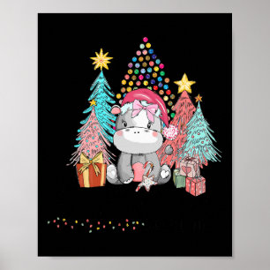 Poster Je Veux Un Hippopotame Pour Noël Hippo Xmas 1