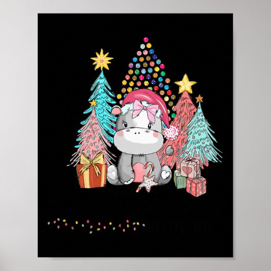 Poster Je Veux Un Hippopotame Pour Noël Hippo Xmas 1 (Devant)