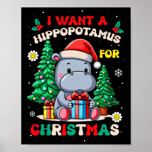 Poster Je Veux Un Hippopotame Pour Noël Super Enfants Bo