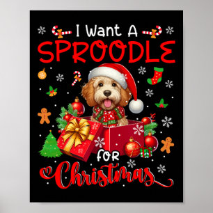 Poster Je Veux Un Sproodé Pour Le Propriétaire De Noël Pè