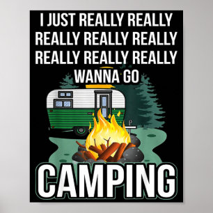 Poster Je veux vraiment vraiment aller camper