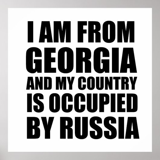 Poster Je viens de Géorgie (Devant)