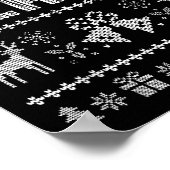 Poster Je Viens En Paix Noël Noël Noël Noël Noël Reindeer (Coin)